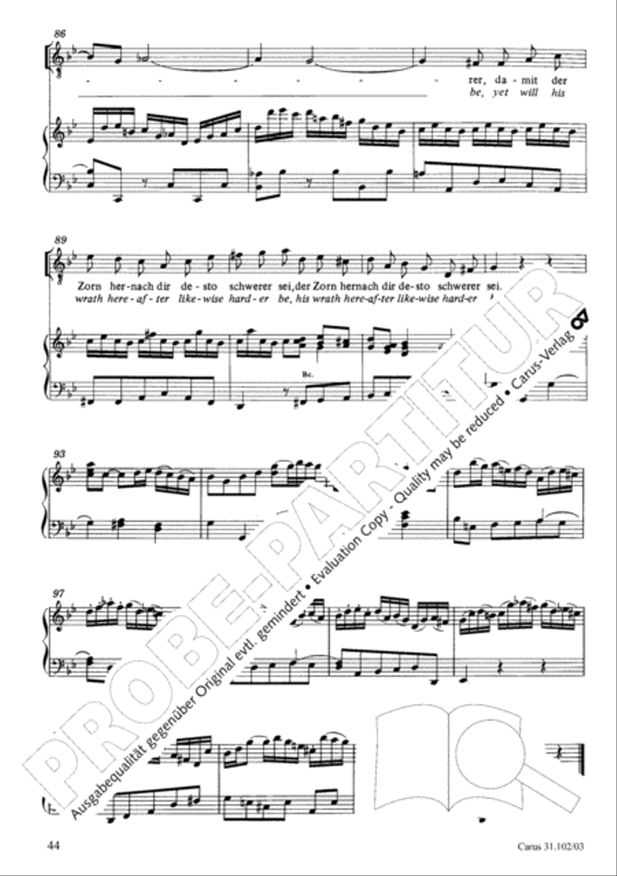 Lord God, your eyes are seeing truth in trusting (Herr, deine Augen sehen nach dem Glauben) ATB scores gallery preview page 45
