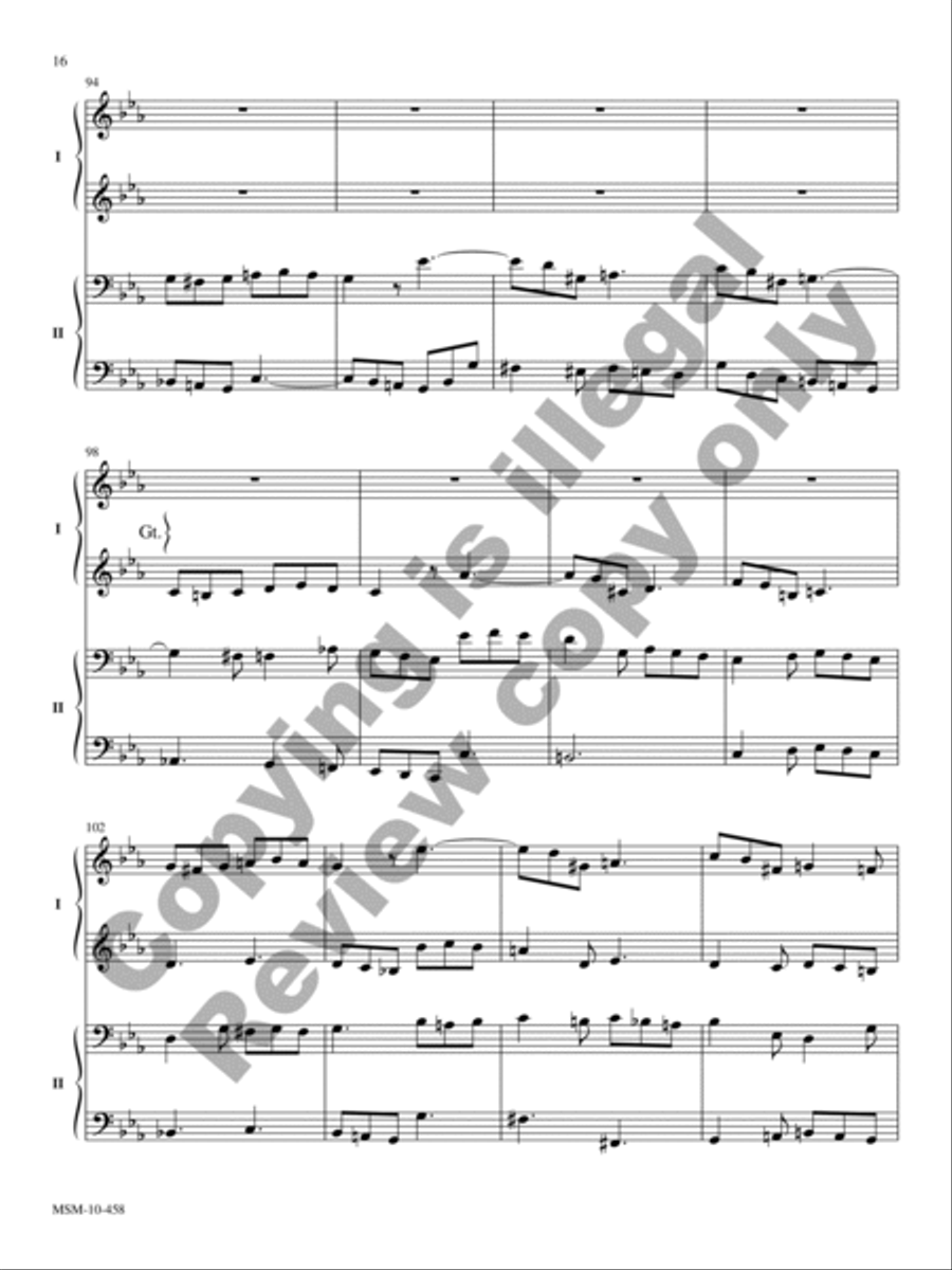 Four Duets for Organ