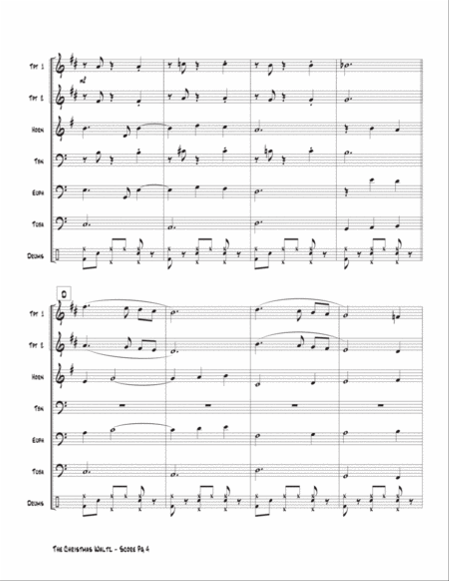 The Christmas Waltz Brass Ensemble scores gallery preview page 4