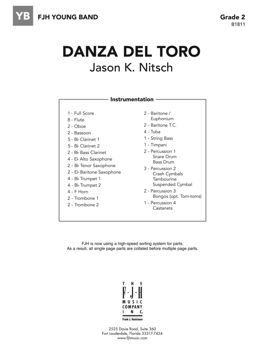 Danza del Toro: Score