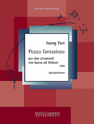 Book cover for Pezzo fantasioso per due strumenti e basso ad lib.