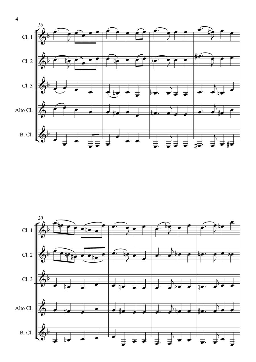 Eternal Father, Strong to Save Woodwind Ensemble scores gallery preview page 4