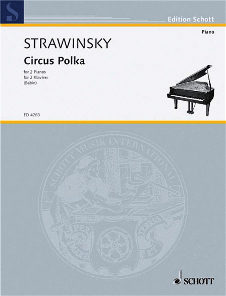 Circus Polka Piano Duet scores gallery preview page 1