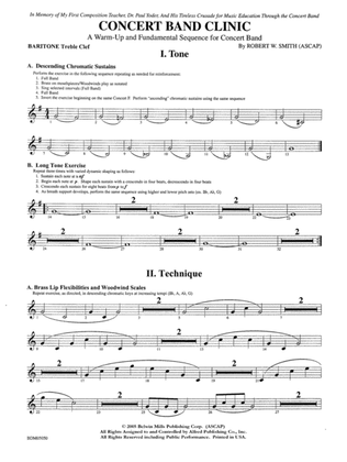Concert Band Clinic (A Warm-Up and Fundamental Sequence for Concert Band): Baritone T.C.