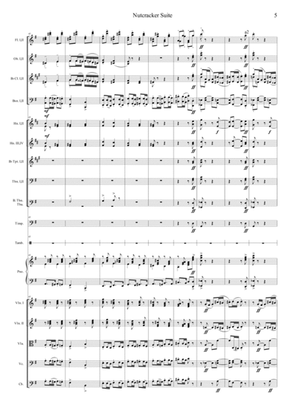 Nutcracker Op.71a - Danse Russe - Trepak by Peter Ilyich Tchaikovsky Orchestra - Digital Sheet Music