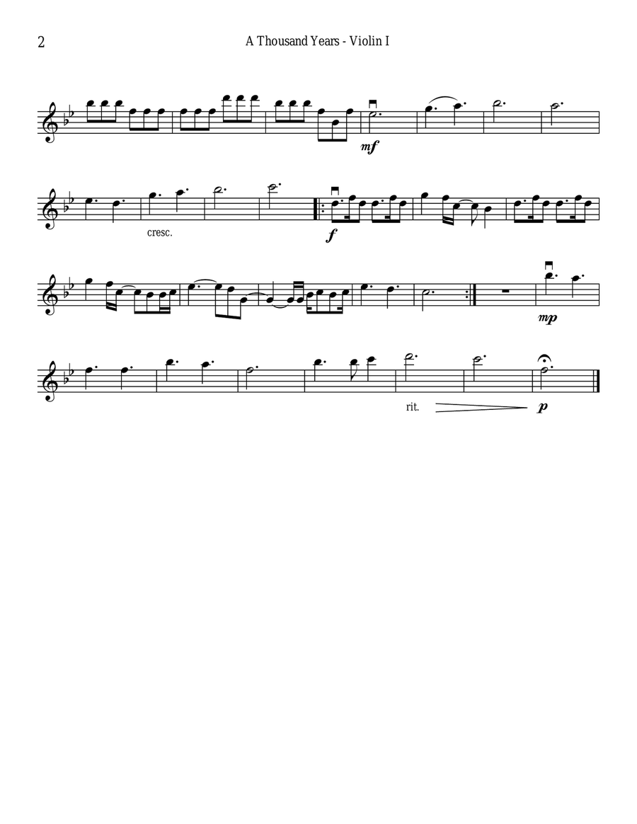A Thousand Years String Quartet scores gallery preview page 2