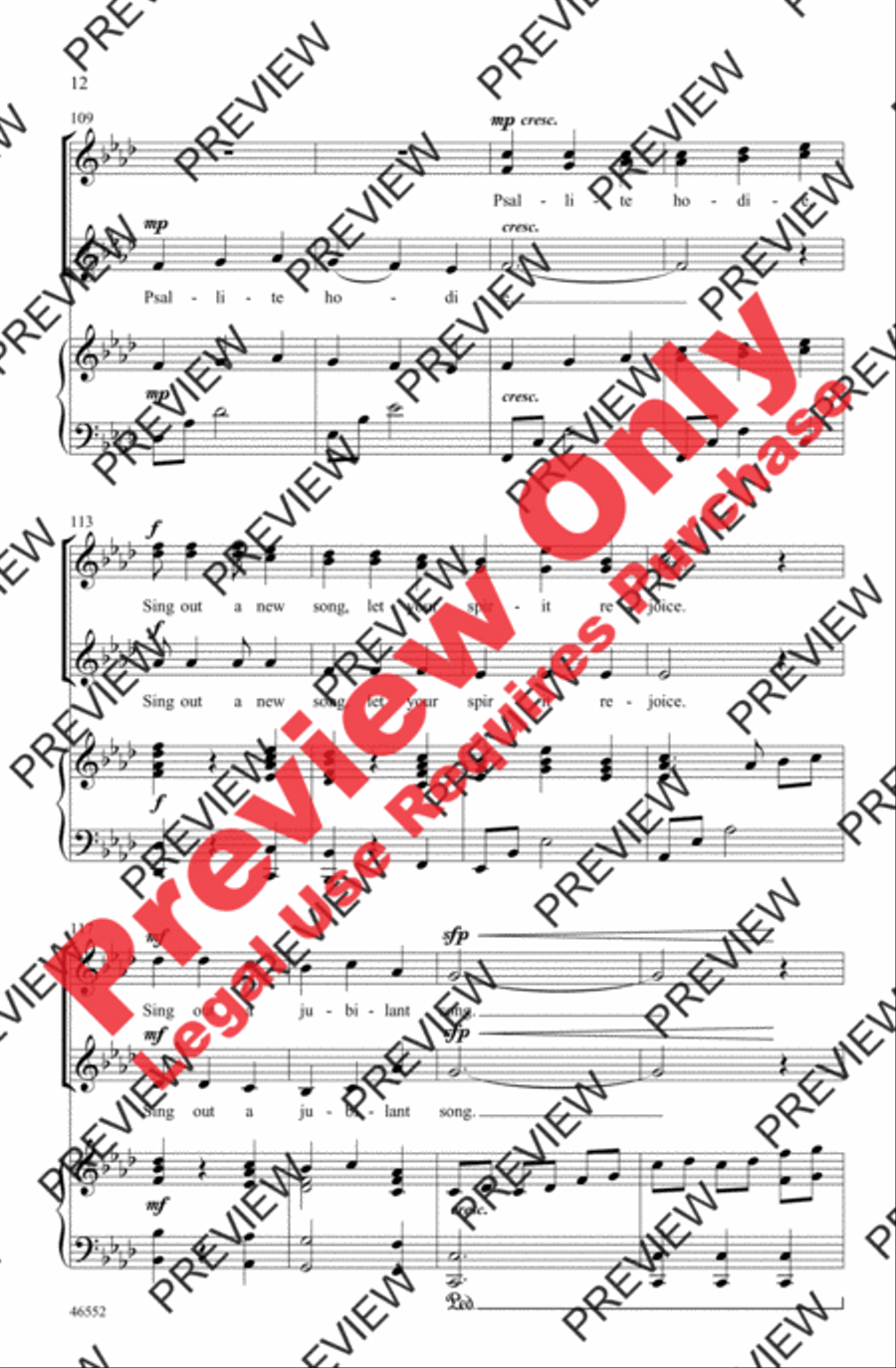 Psallite Hodie SSAA scores gallery preview page 11