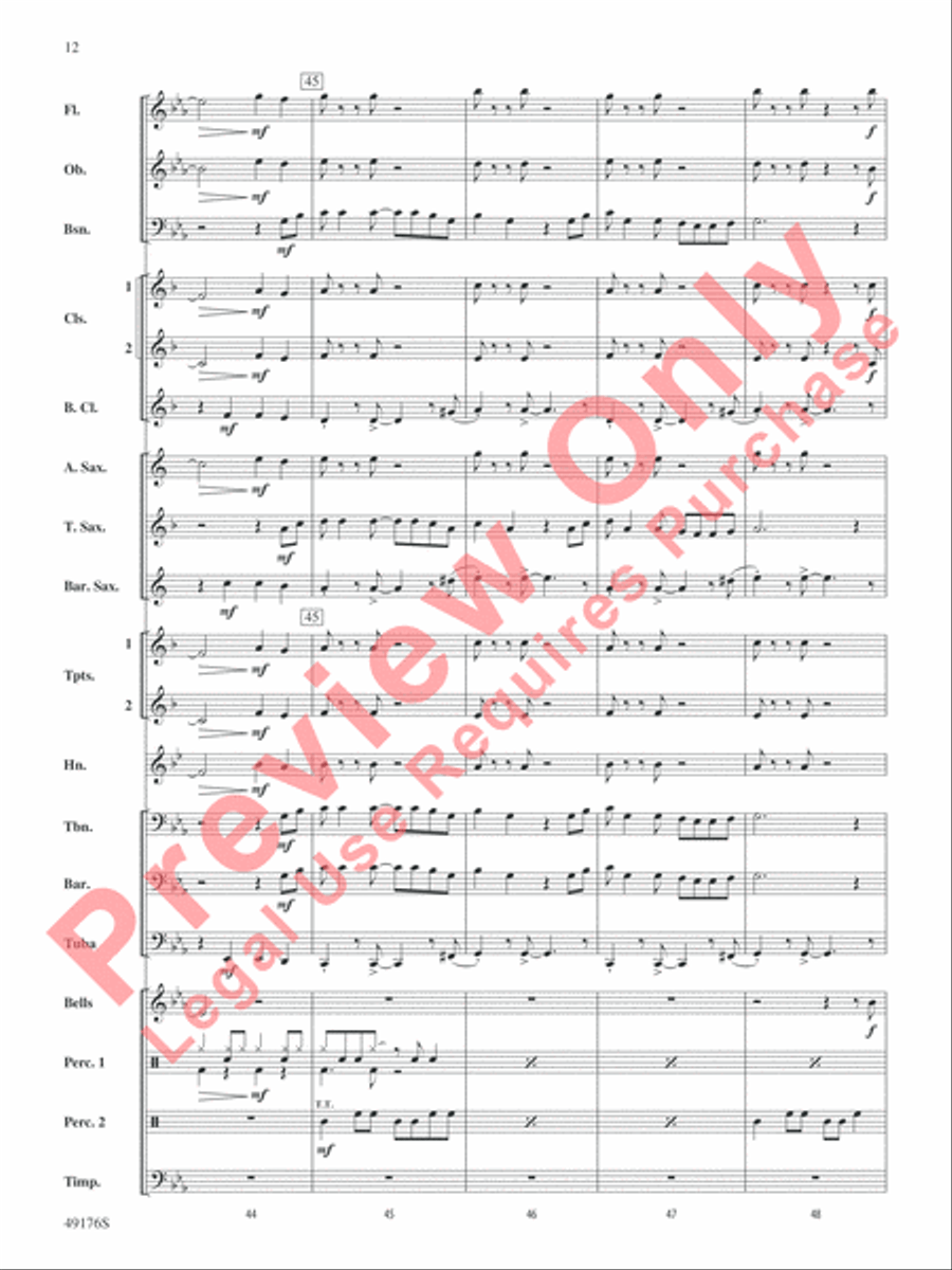 It's All Right Concert Band scores gallery preview page 13