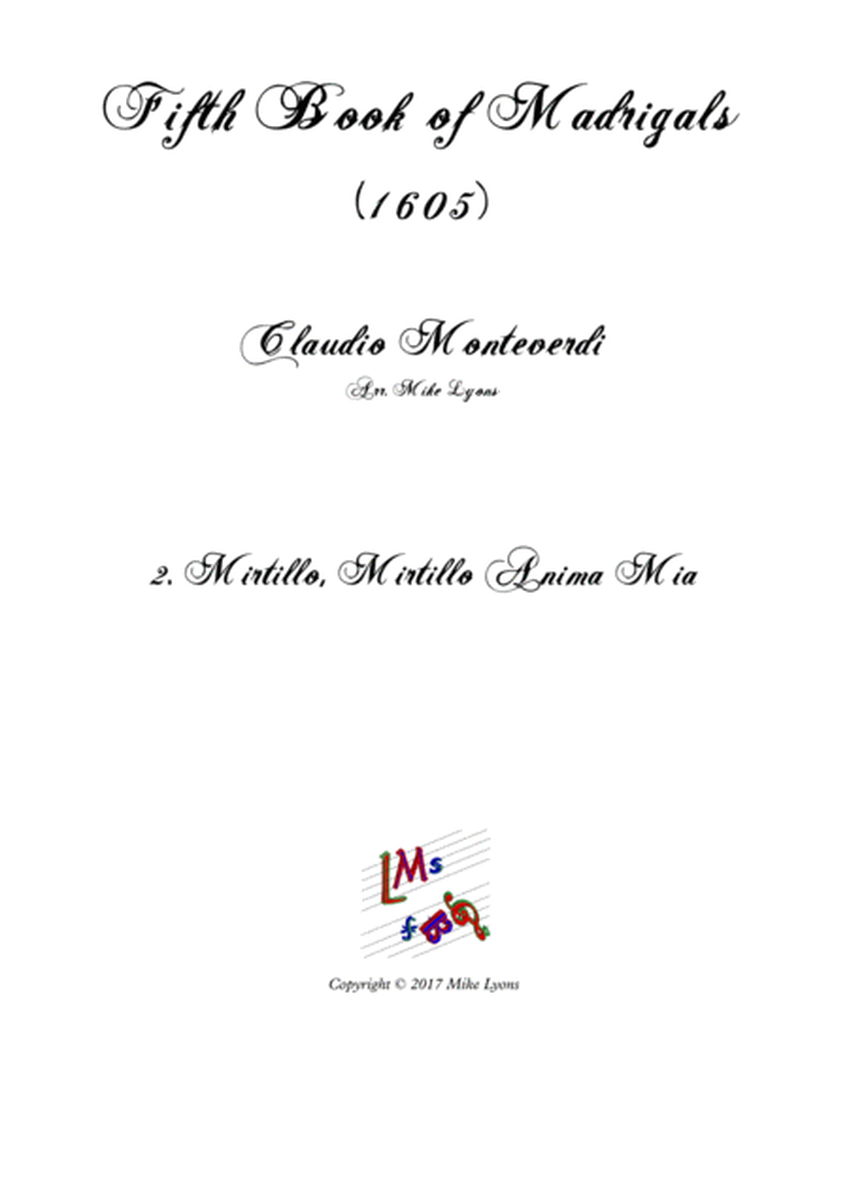 Monteverdi - The Fifth Book of Madrigals (1605) - 2. O Mirtillo, Mirtillo anima mia image number null