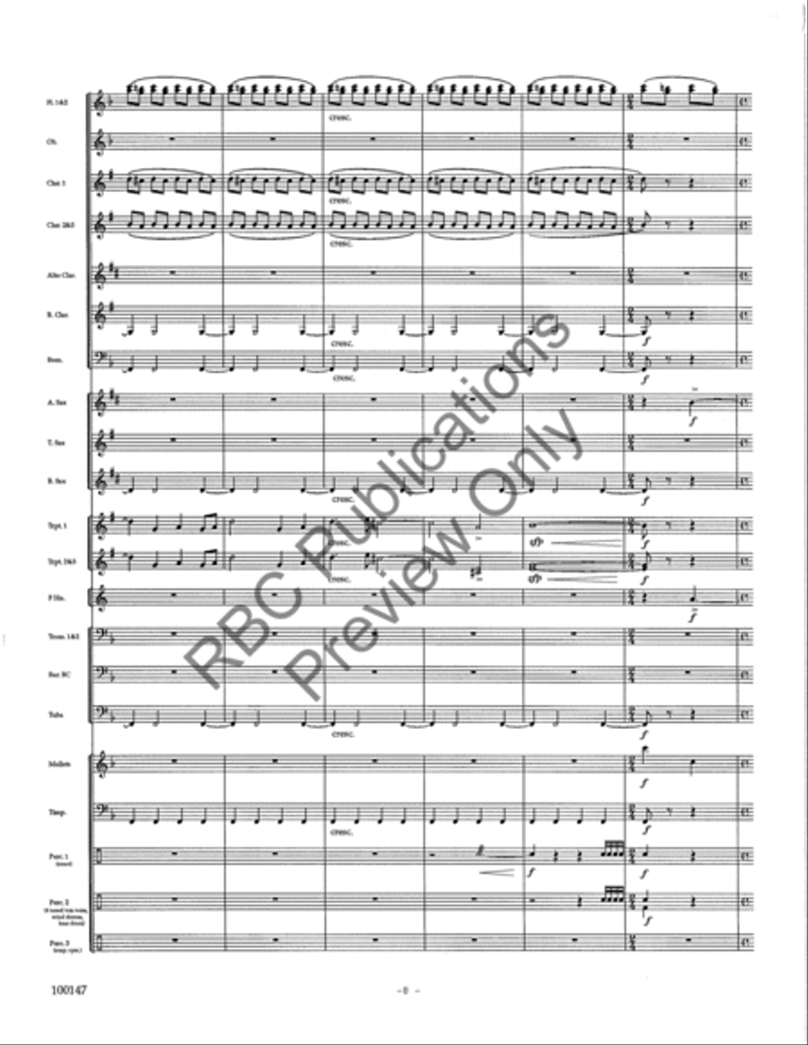 Rivers Concert Band scores gallery preview page 11