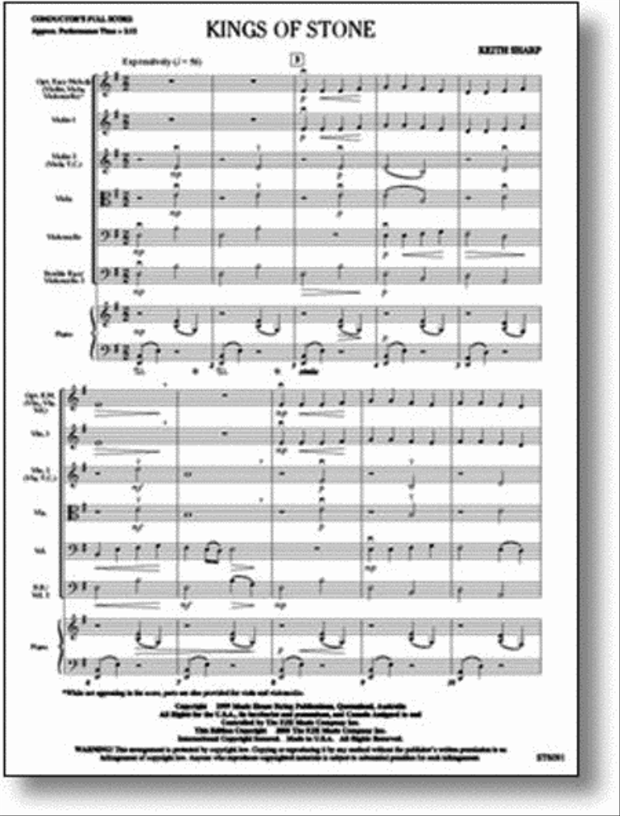 Kings of Stone String Orchestra scores gallery preview page 1
