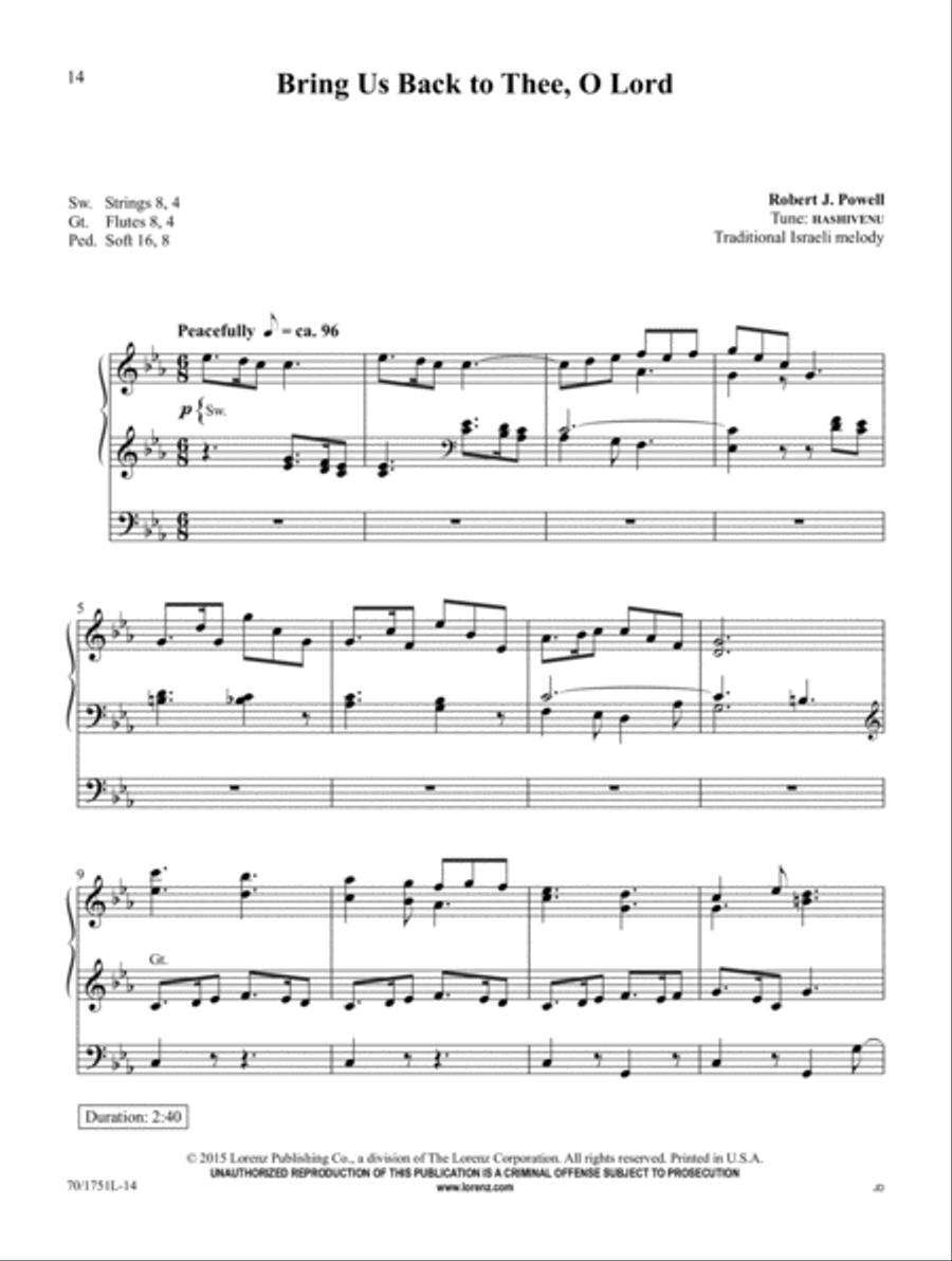 From Penitence to Glory Organ Solo scores gallery preview page 6