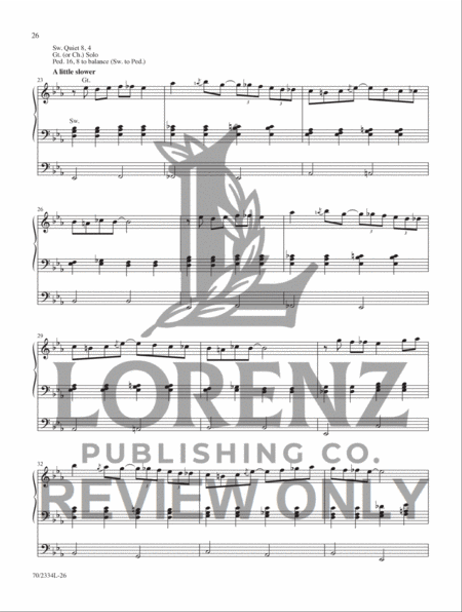 Jazzy Hymn Settings for Organ Organ Accompaniment scores gallery preview page 18
