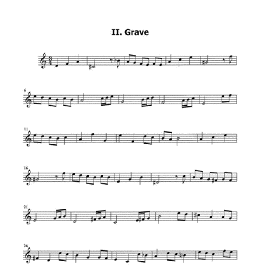 Hommage À Telemann Recorder scores gallery preview page 3