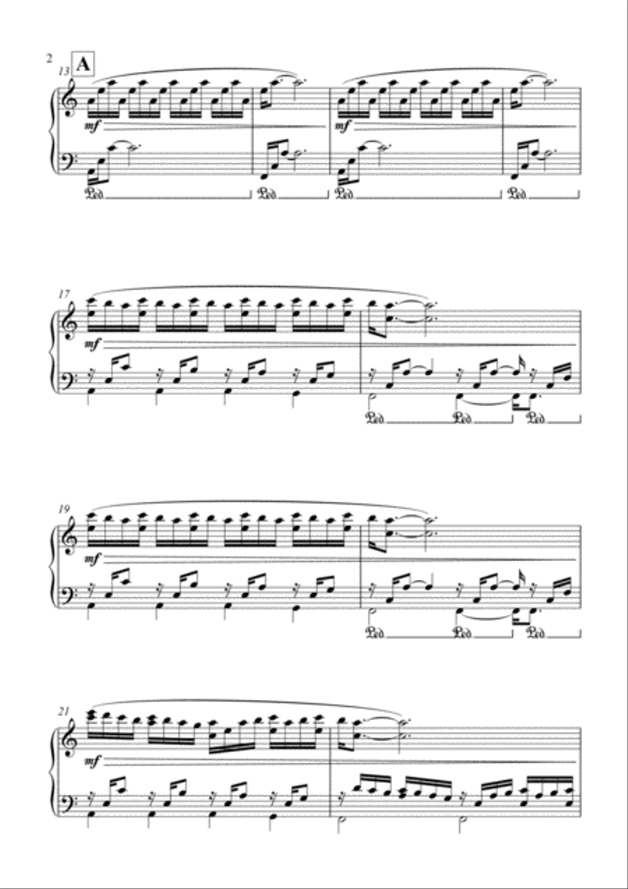 I have to remind myself to breathe... Piano Solo scores gallery preview page 2