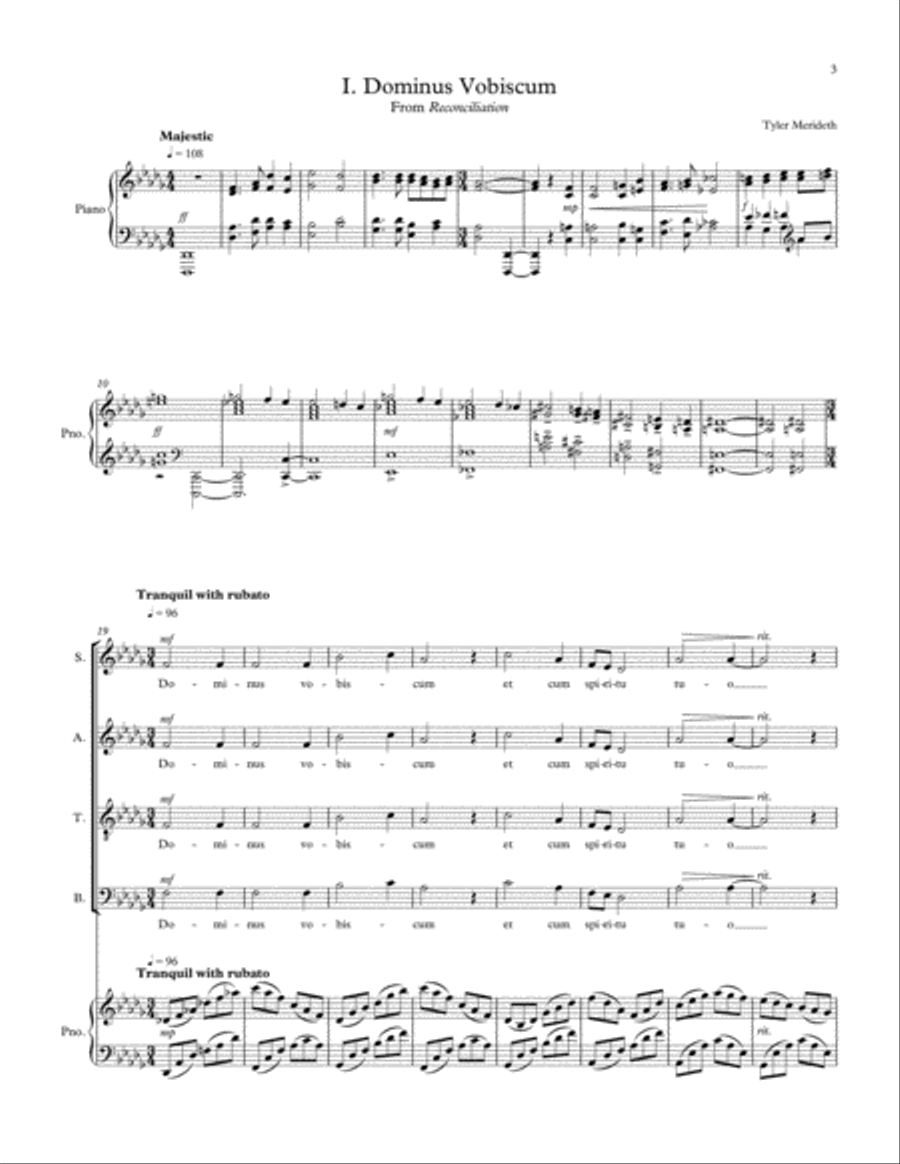 Dominus Vobiscum 4-Part scores gallery preview page 3
