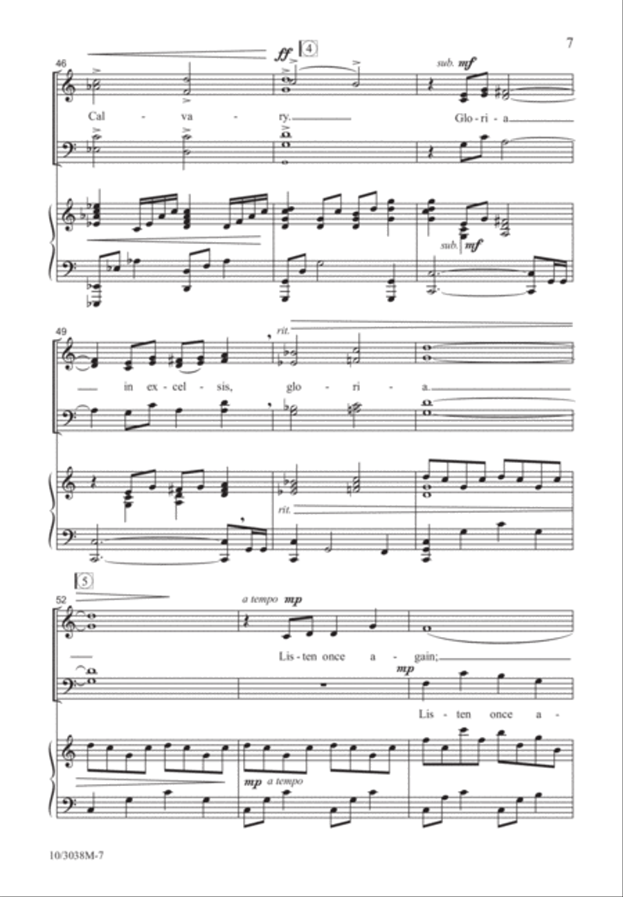 He Left the Music of Heaven Divisi scores gallery preview page 7