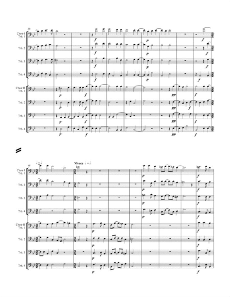 O Magnum Mysterium Trombone scores gallery preview page 4