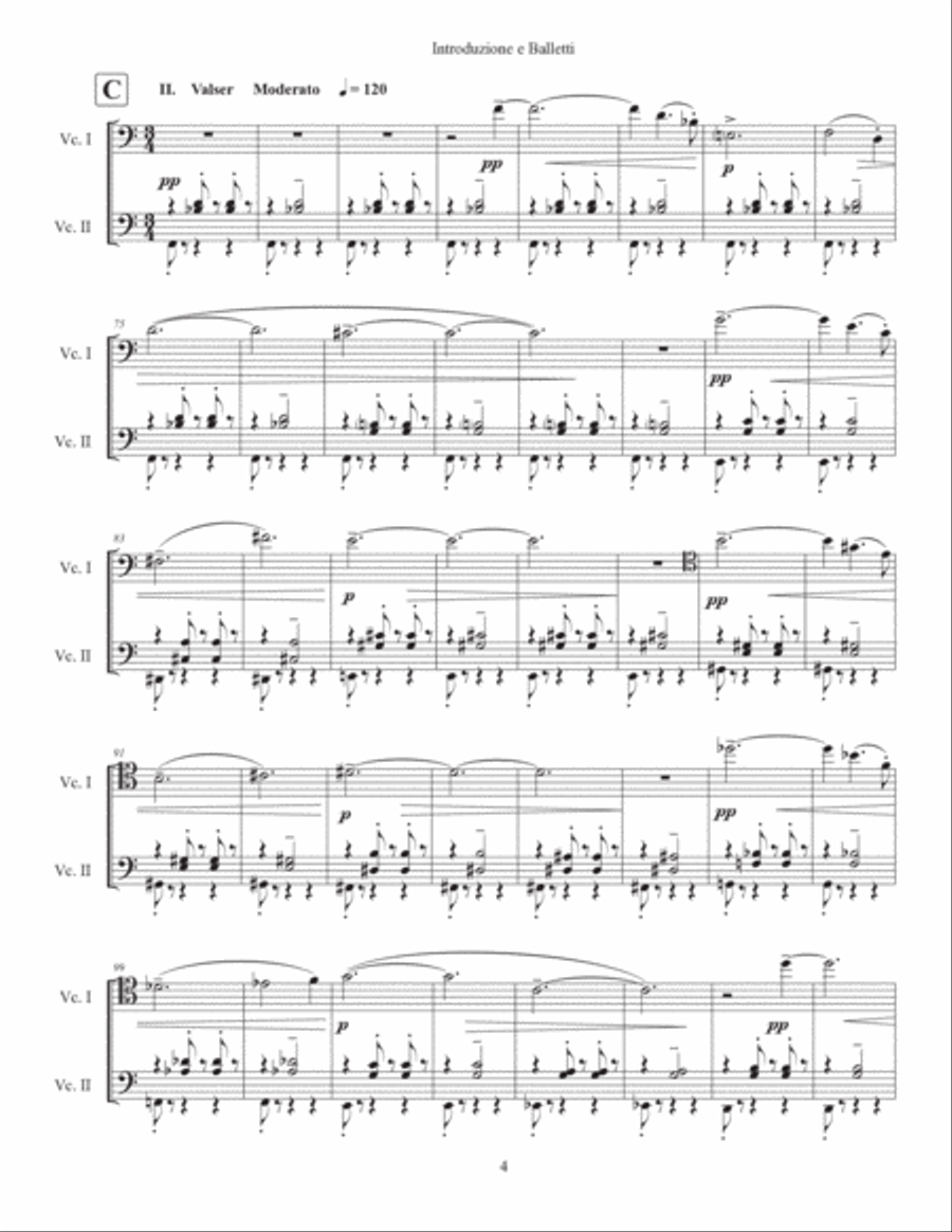 Introduzione e balletti (2022) String Duet scores gallery preview page 6
