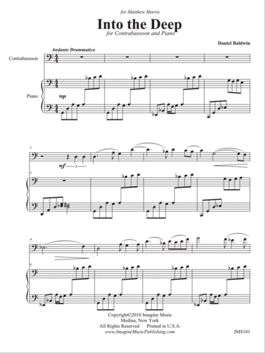 Into the Deep Bassoon Solo scores gallery preview page 2