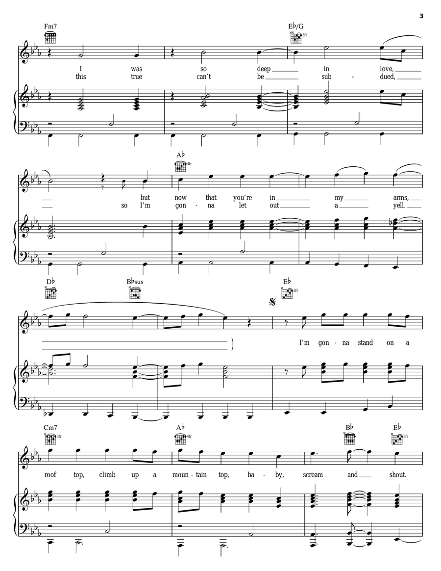Love You Out Loud Piano, Vocal, Guitar scores gallery preview page 3