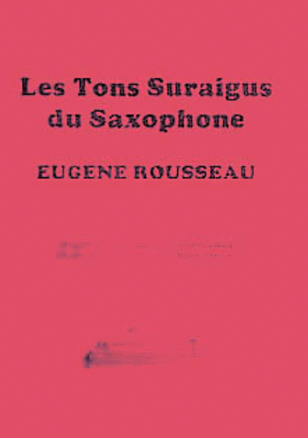 Saxophone High Tones (French Ed.)