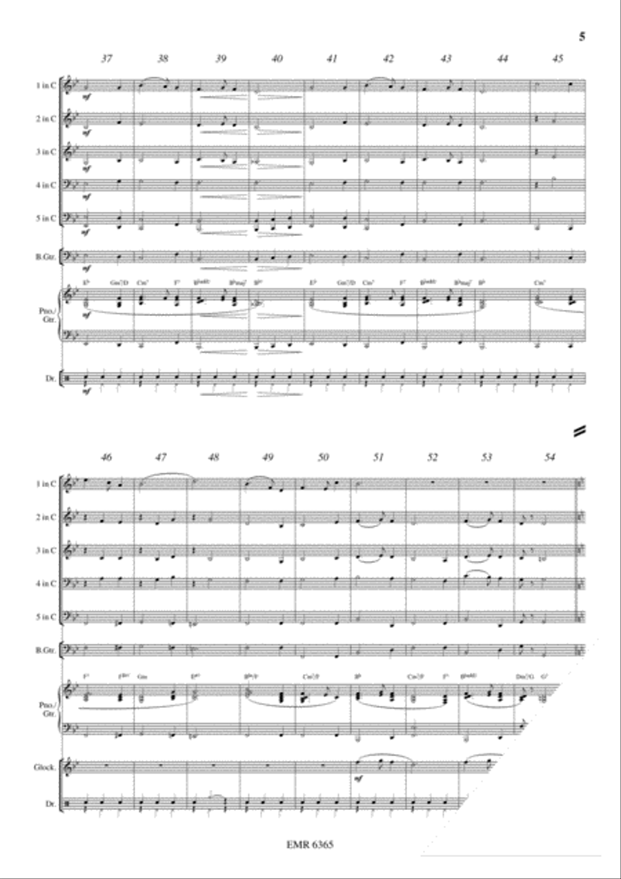 Silent Night Silent Night Brass Band scores gallery preview page 6