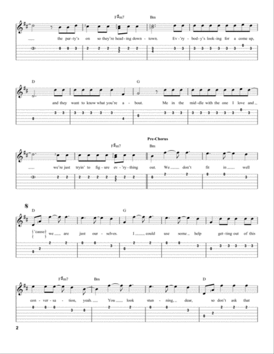 Beautiful People (feat. Khalid) Acoustic Guitar scores gallery preview page 2