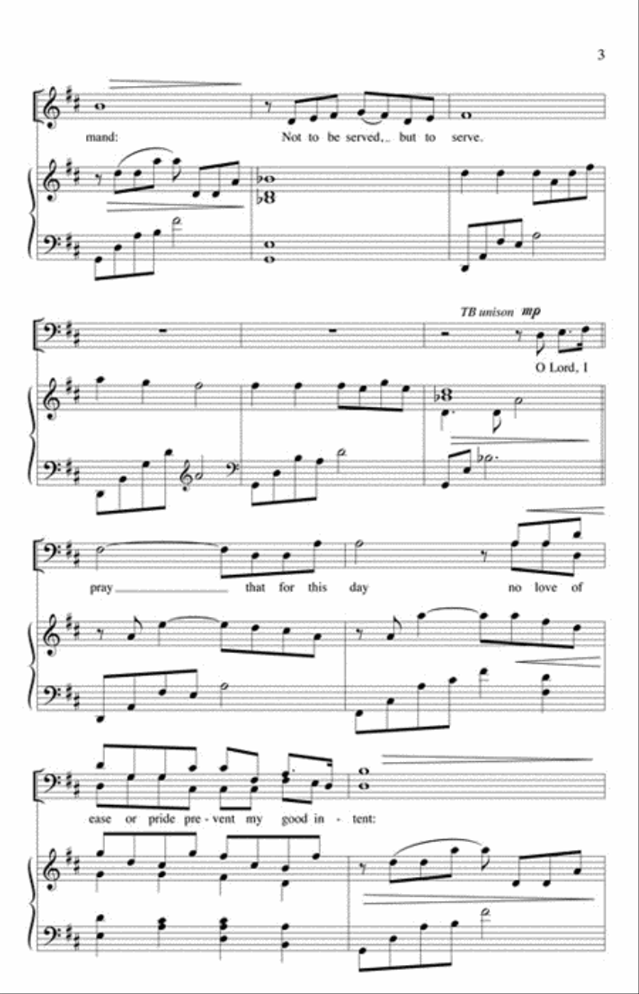O Lord, I Pray 4-Part scores gallery preview page 3