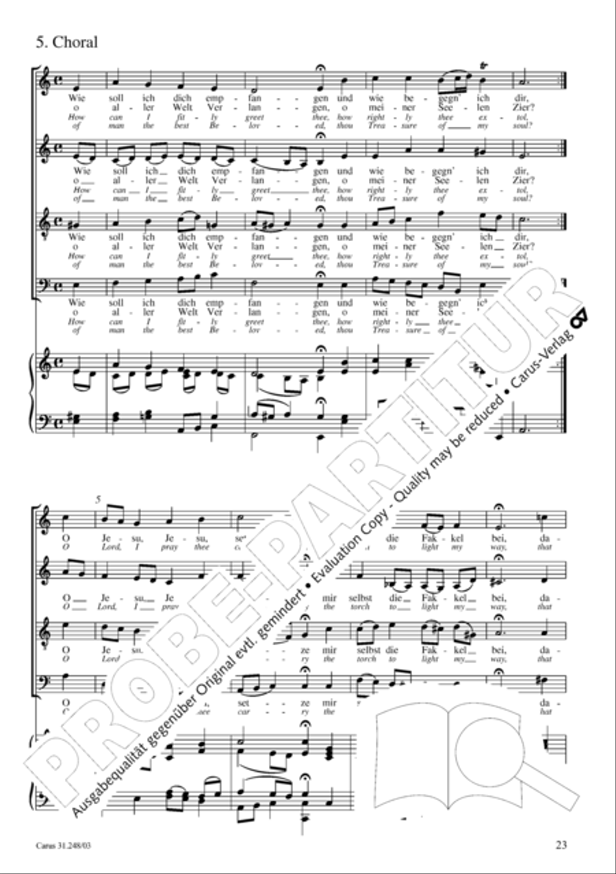 Christmas oratorio (Weihnachtsoratorium, Teile I-III) 4-Part scores gallery preview page 28