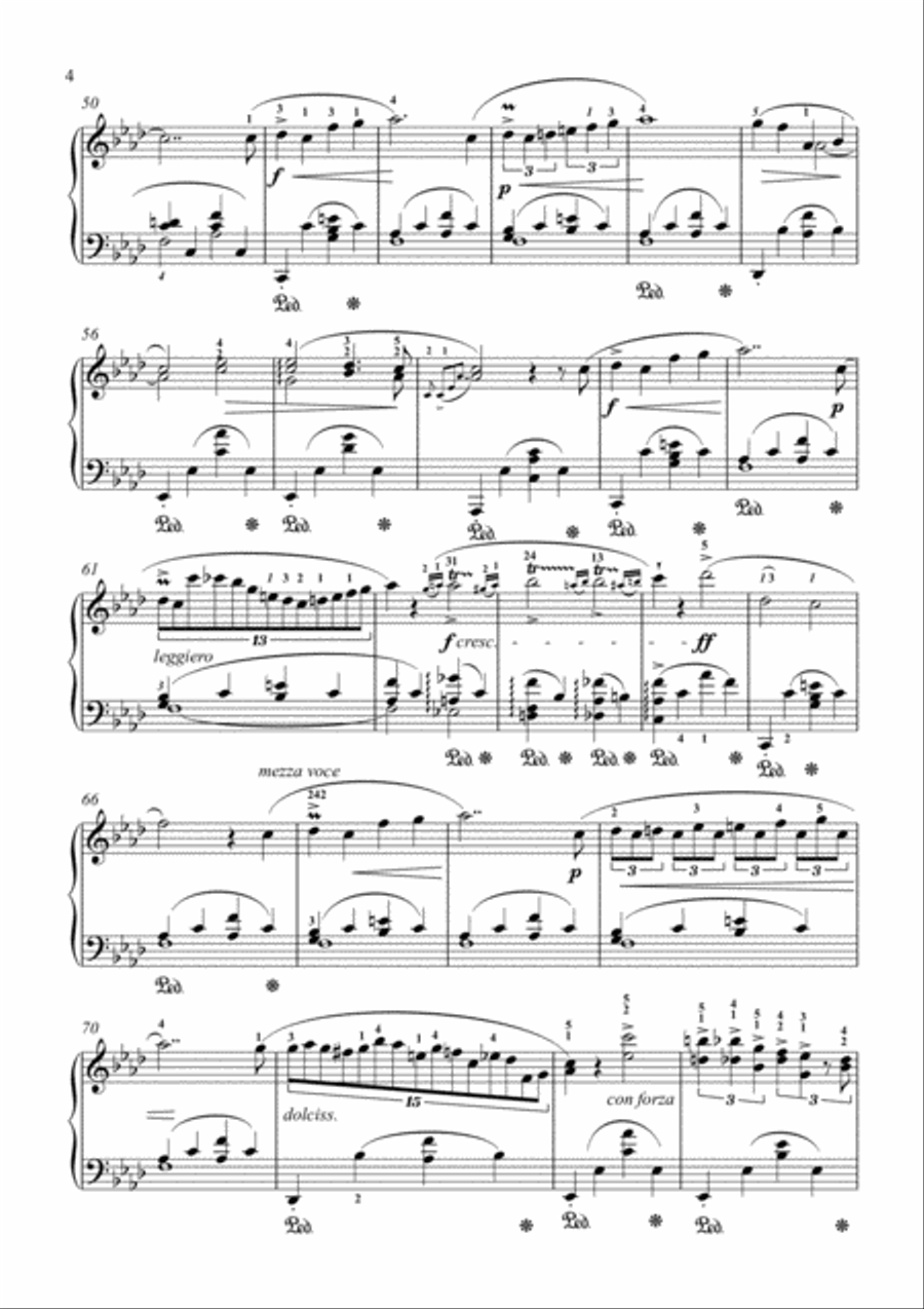 Chopin - Impromptu No. 1 Op. 29 Piano Solo scores gallery preview page 5