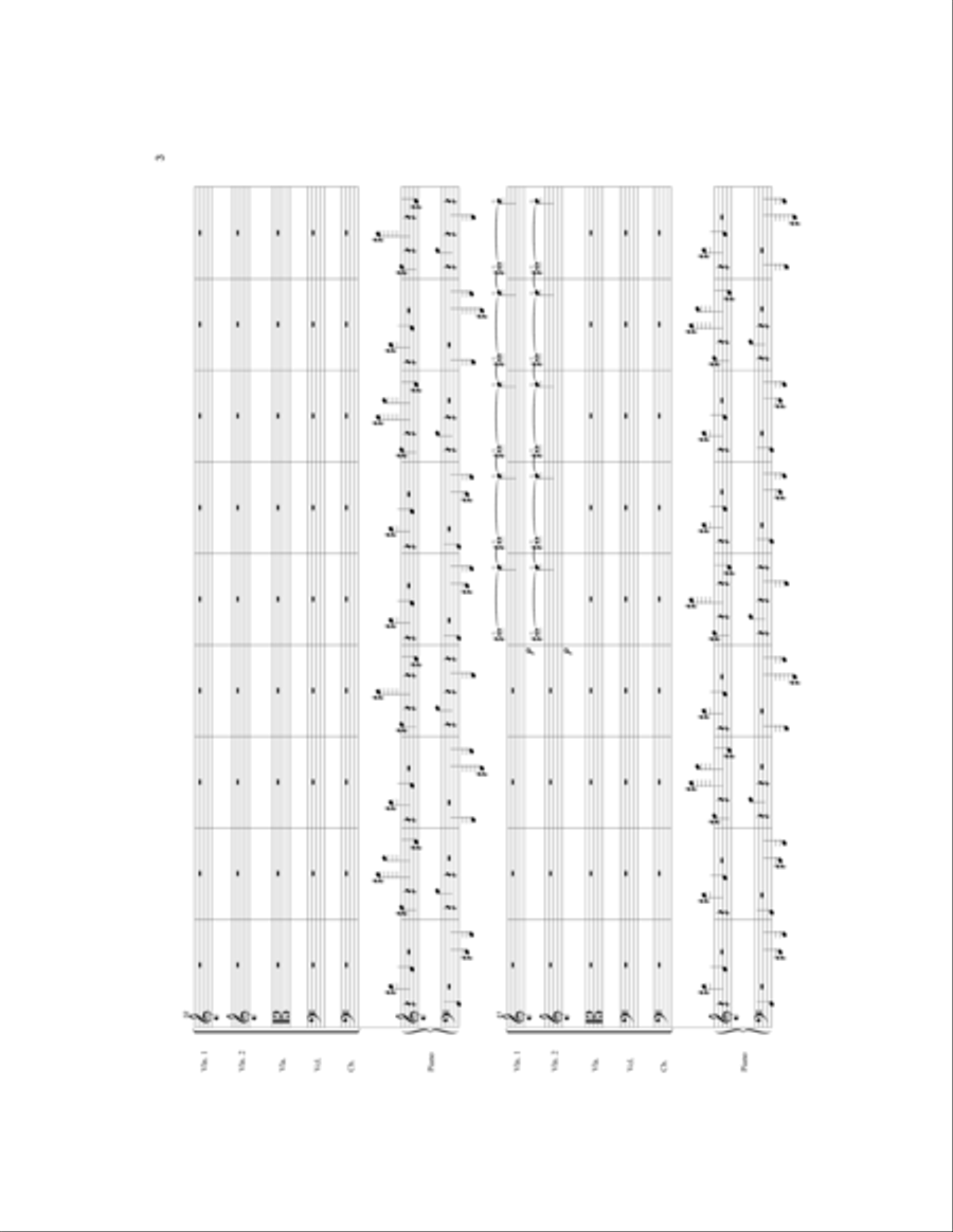 Vertical Field Horizontal Field-For Piano and String Orchestra String Orchestra scores gallery preview page 4