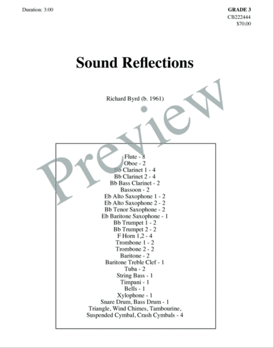 Sound Reflections Concert Band scores gallery preview page 2