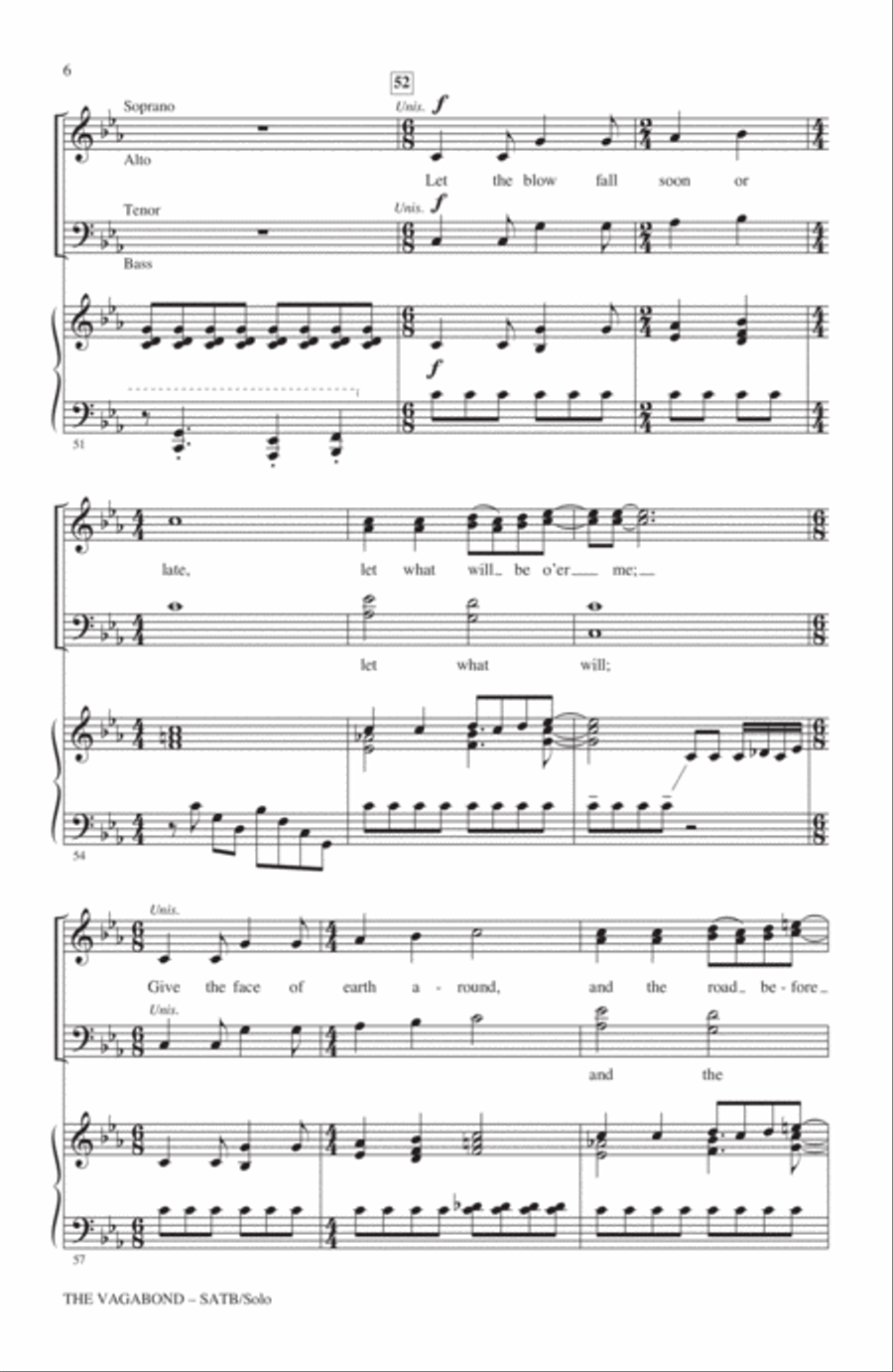 The Vagabond The Vagabond 4-Part scores gallery preview page 5