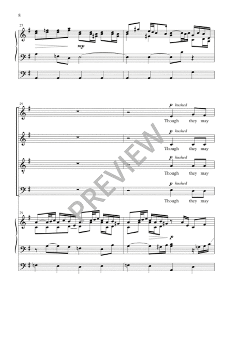 Sheep May Safely Graze 4-Part scores gallery preview page 9