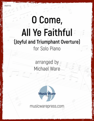 Book cover for O Come, All Ye Faithful (Joyful and Triumphant Overture)