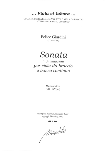 Viola Sonata in F Major (Manuscript, US-NYp)