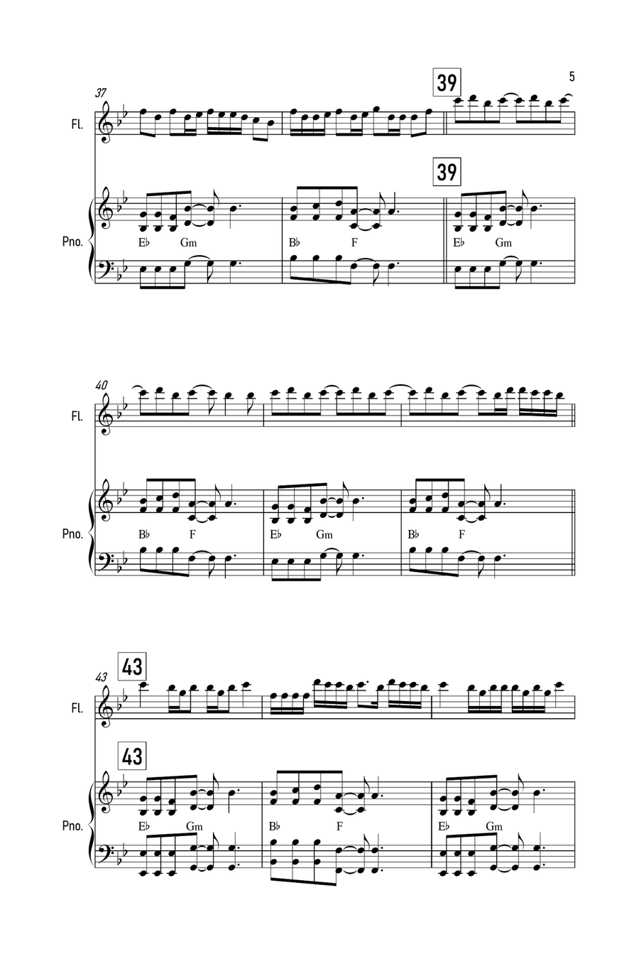 Mood Flute Solo scores gallery preview page 5