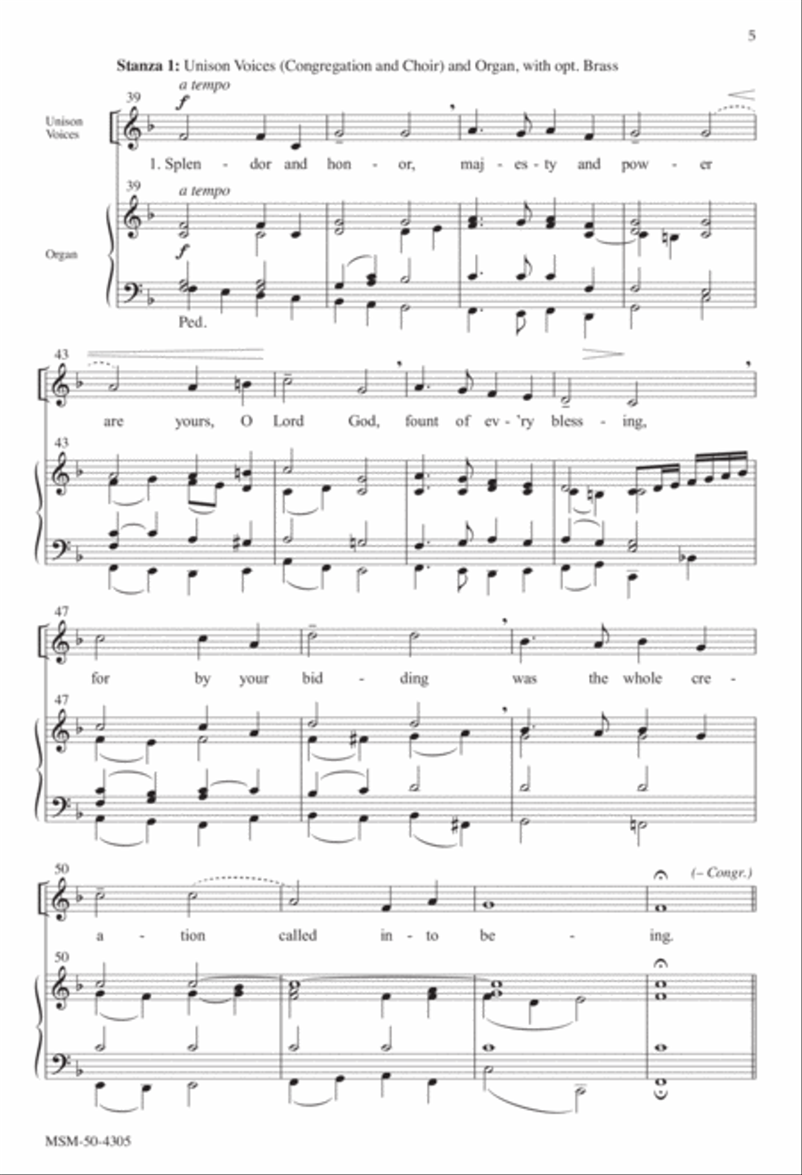 Splendor and Honor 4-Part scores gallery preview page 5