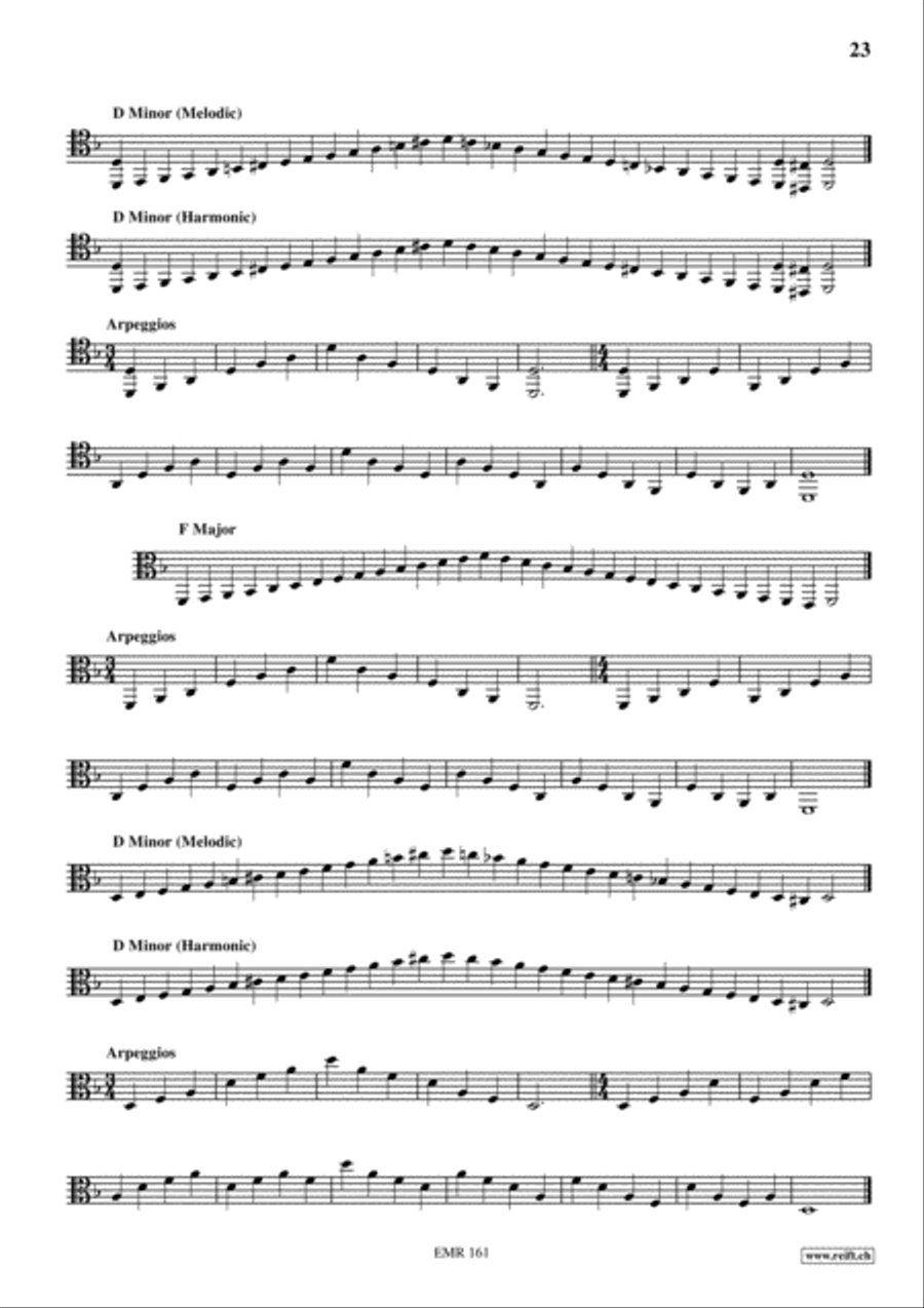 Studies in all Clefs Trombone Solo scores gallery preview page 13