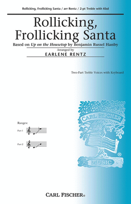 Book cover for Rollicking, Frollicking Santa