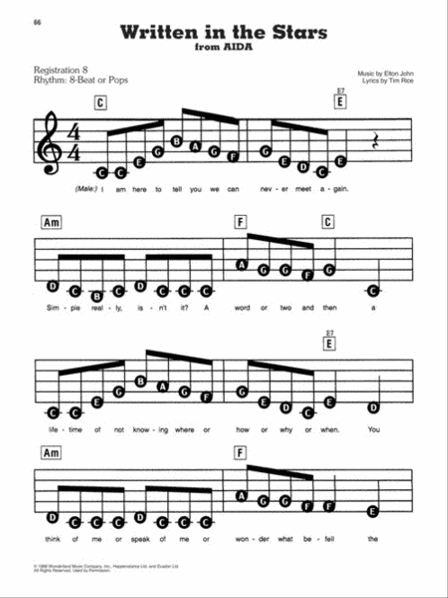 Disney Love Songs - 2nd Edition Electronic Keyboard scores gallery preview page 5