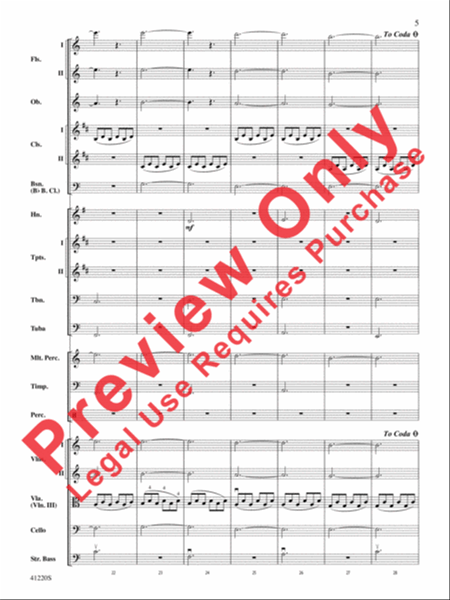 Downton Abbey -- The Suite Full Orchestra scores gallery preview page 6