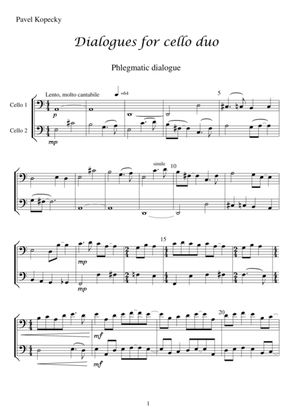 PHLEGMATIC _ 1st part of Dialogues for cello duo