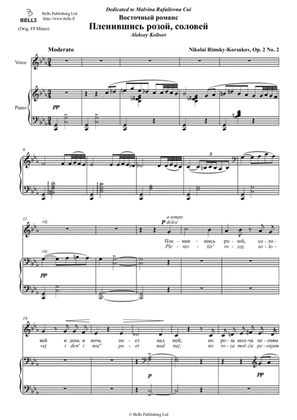 Plenivshis' rozoj, solovej, Op. 2 No. 2 (C minor)