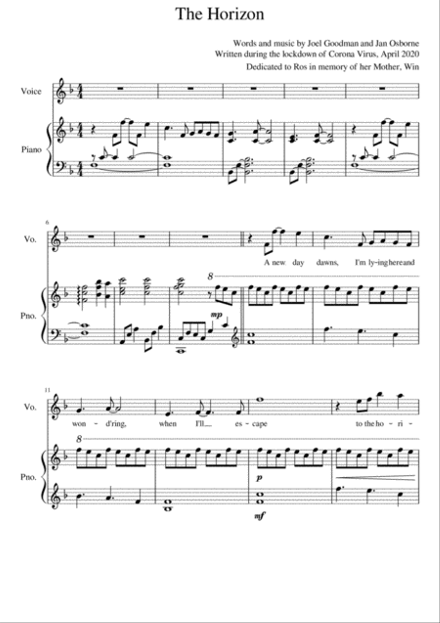 The Horizon Voice scores gallery preview page 1