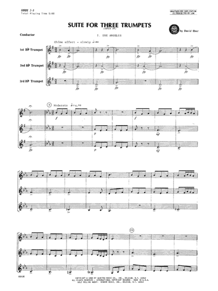 Suite For Three Trumpets (Opus 28)