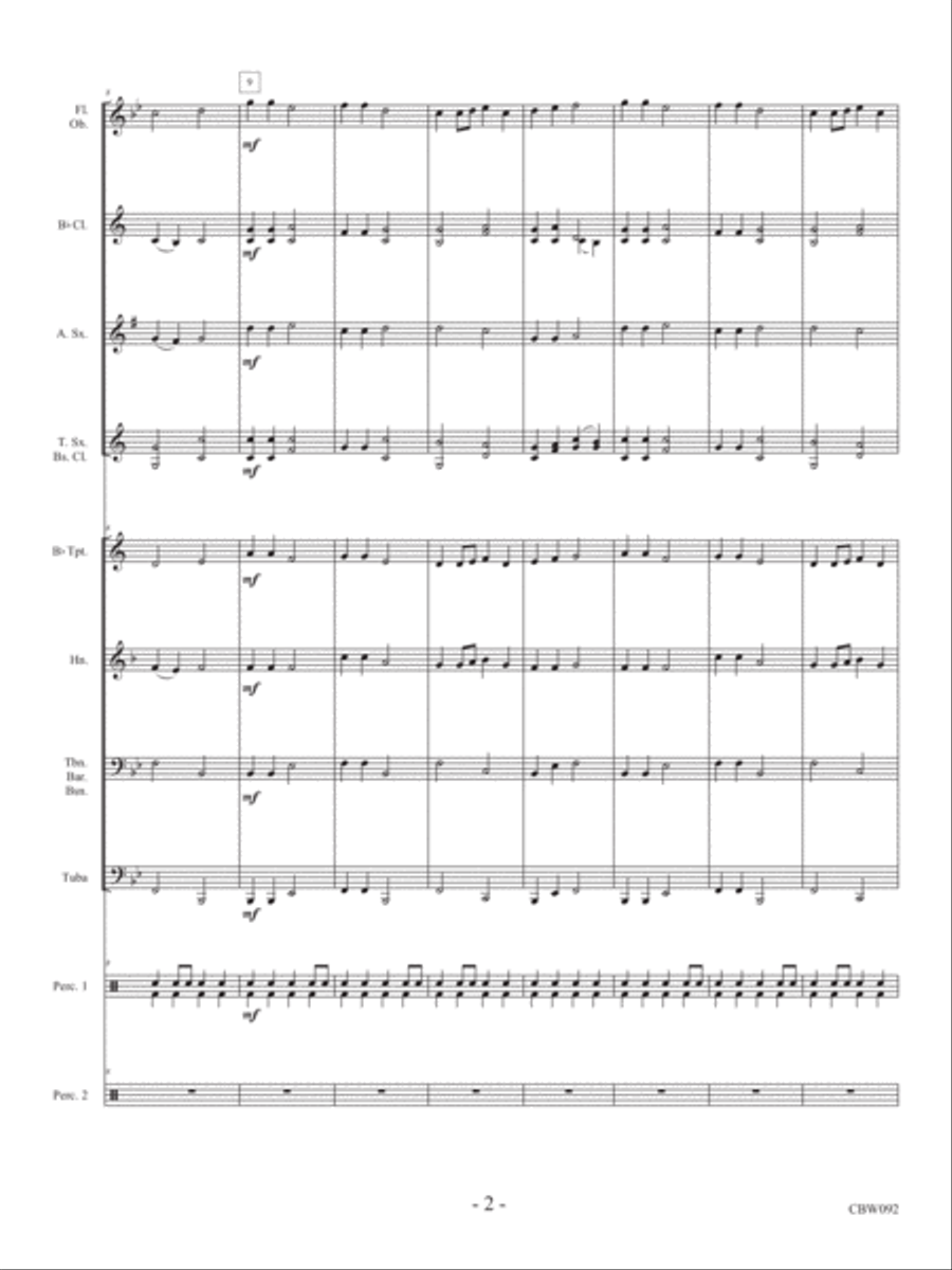 Pioneer Spirit March Concert Band scores gallery preview page 5