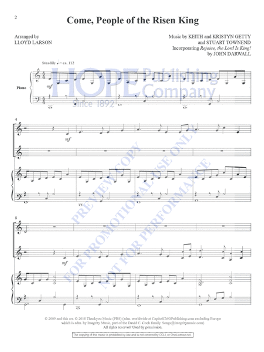 Today's Hymns and Songs 2 Instruments, Vol. 2 Book and CD Piano Accompaniment scores gallery preview page 5