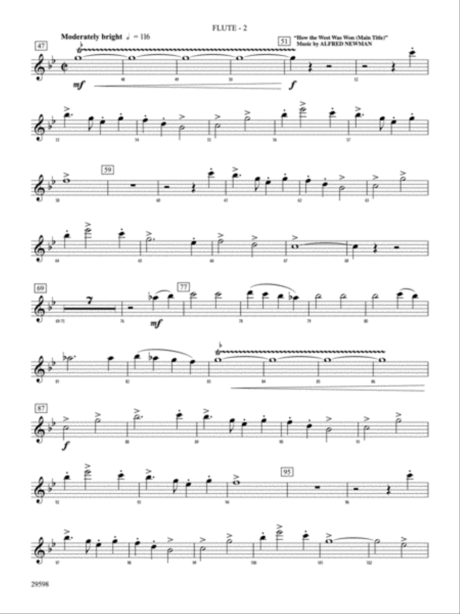 The Wild Westerns Flute by Michael Story Concert Band